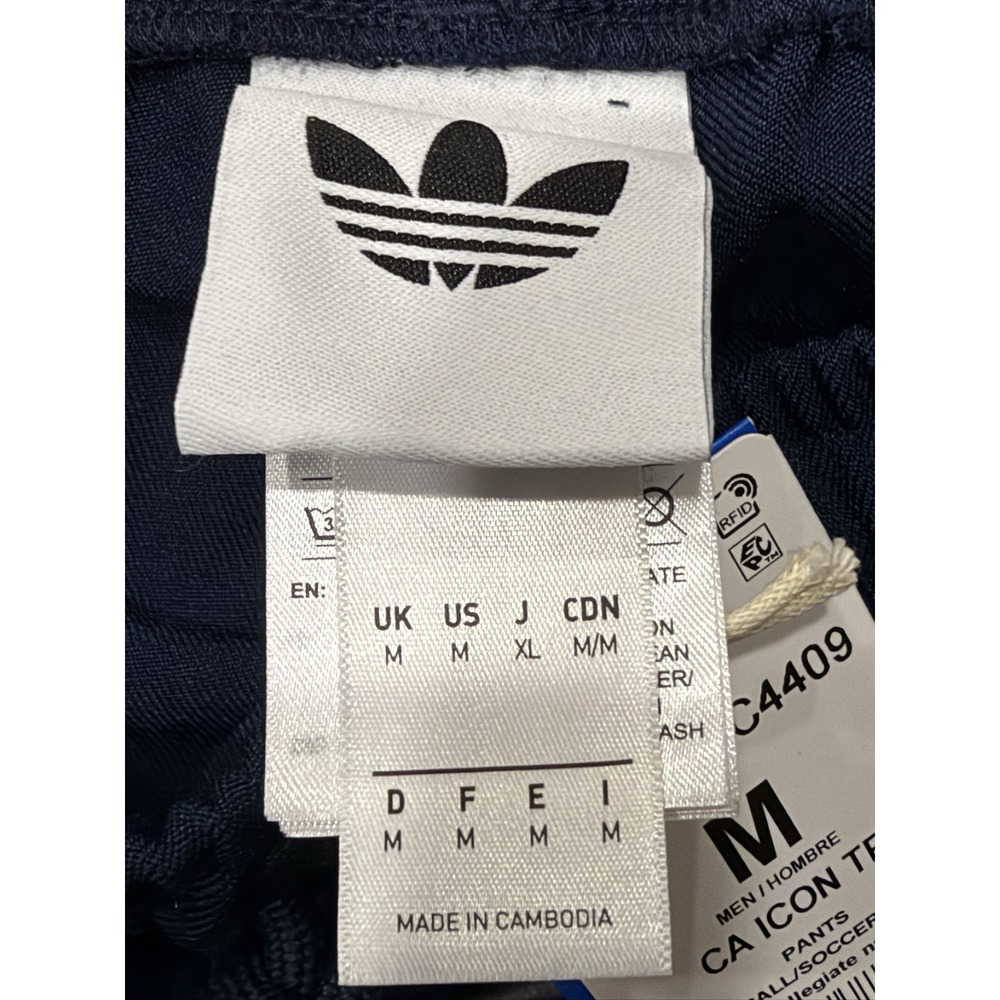 adidas CA ICON TP Mens M Collegiate Navy Track Pants Slim Fit Soccer KC4409 - Picture 11 of 14